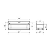 Lot 3 supports épices meubles cuisine Supra Acier Chrome