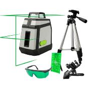 Niveau laser 360° vert auto ajustable et trépied