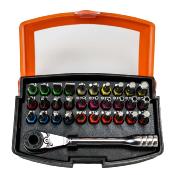 Coffret mini cl  cliquet, 30 embouts