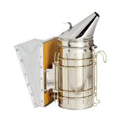 Enfumoir apiculture SMOG en inox, soufflet peau