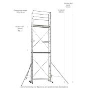 Échafaudage aluminium 7 m Nimbus 500