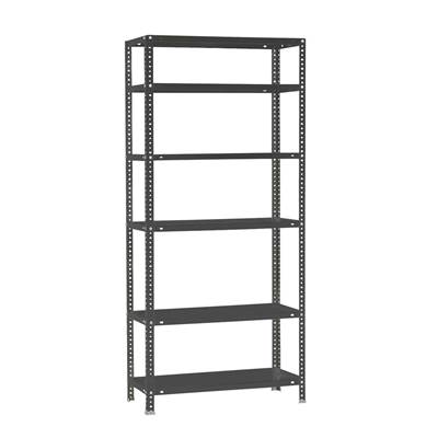 Étagère en métal anthracite 6 étagères charge 90 kgs dim.2000x1100x300mm à visser