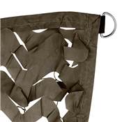 Toile d'ombrage ajourée rectangulaire taupe 120g/m2 dim.4x5m