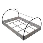 Carré potager bois sapin serre 120x80 hauteur 50cm 12 compartiments 30 x 27 cm gris