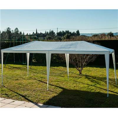 Tente de réception 3x6m hauteur 250cm blanc