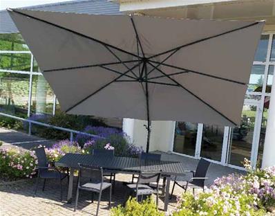 Parasol coloris Taupe 300 x 400 x 280 cm