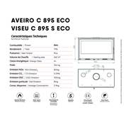 Pack Insert cheminée bois AVEIRO-C-895, puissance 9KW,Cadre 4 côtés