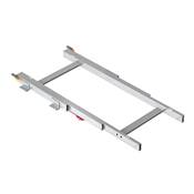 Rails table coulissante Twice Top alu. Anodisé mat