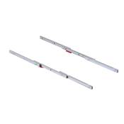 Coulisses table rallonge Coktail Reverse H35 alu. Inox anodisé