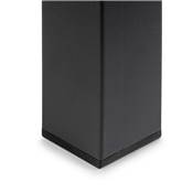 Lot 4 pieds table carrés 50x50mm Acier noir