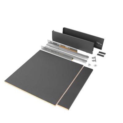 Kit tiroirs cuisine salle bains Vertex haut. 93mm panneaux inclus mod. 600mm Anthracite