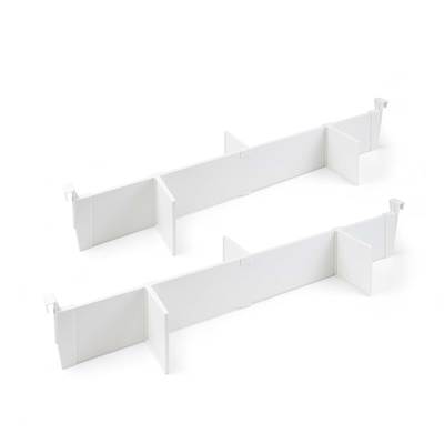 Lot séparateurs l'intérieur des tiroirs Vertex-Concept 900 blanc alu. plastique