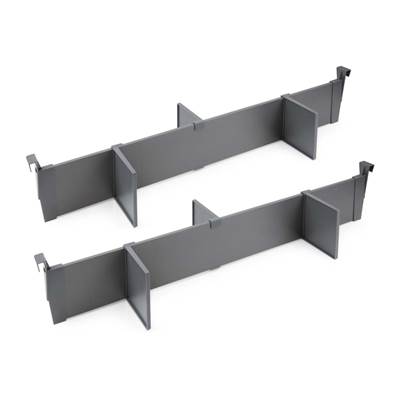 Kit d'accessoires séparation intérieurs tiroirs larg. 900mm alu. plastique Anthracite