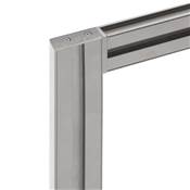 Kit cadre modulaire Zero matériel fixation murale alu. Zamak gris pierre
