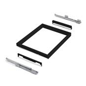 Kit tray 2 paniers organisation cadre roule. soft close armoires réglable mod. 800mm Noir texturé