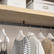 Lot 2 rails penderie dressing Luxe aluminium et plastique