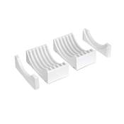 Kit rangement assiettes 13 assiettes maximum plastique blanc