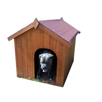 Niche pour chiens, toit bitumé bois FSC