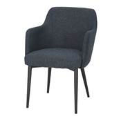 Lot 2 chaises tapissées style contemporain bleu