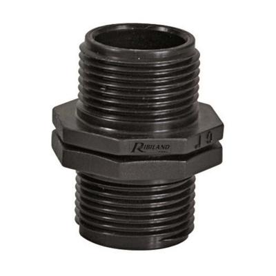 Raccord connection tuyau pompe surface 1"1/4 x 1"1/4  mâle/mâle