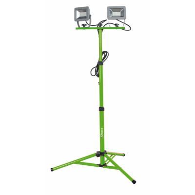 Projecteur chantier LED 2x30 watt 2 x 2400 lumen IP65, trépied télescopique