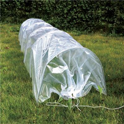 Tunnel de forçage accordéon 500x45x45cm 7 arceaux transparent