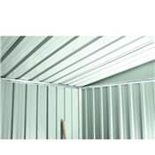 Abri jardin métal 2.4m2 1.95x1.21 h. 180cm anthracite ptes coulissantes