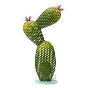 Cactus solaire décoration jardin 6 led hauteur hauteur 37.5cm vert