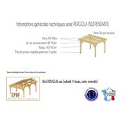 Pergolas independante, Bois DOUGLAS Français