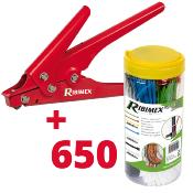 Pince mtal pour colliers lectriciens avec 650 colliers dimensions mixes