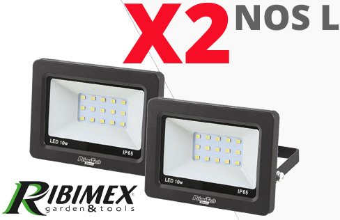 Profitez de nos lots par 2 unités à prix avantageux sur ces projecteurs muraux à fixer 10 watts 750 lumens ip65
