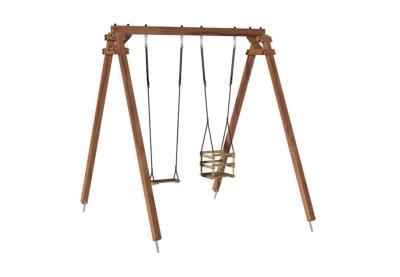 Station de jeux en bois VIOLETTE ,  Dim.323x354x222cm, âges 3 à 12 ans