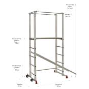 Échafaudage aluminium 3.6 m STRATUS 140